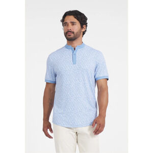 Mantra Catalyst Collarless Polo Shirt Mens Medium Short Sleeve Golf Performance